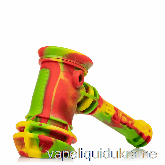 Vape Liquid Ukraine Eyce Hammer Silicone Bubbler Rasta (Green / Red / Yellow)